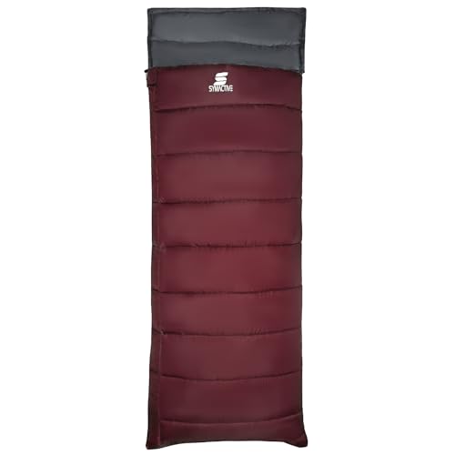 Amazon Brand - Symactive Sleeping Bag Camp Lite 3°C to 20°C, Lightweight Camping Sleepi…