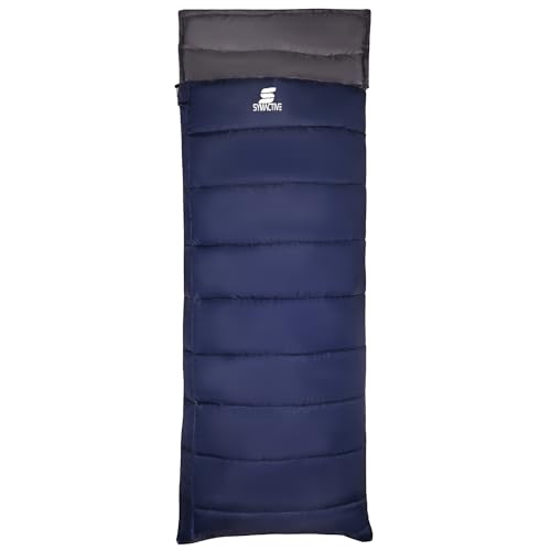 Amazon Brand - Symactive Sleeping Bag Camp Lite 3°C to 20°C, Lightweight Camping Sleepi…