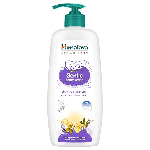 Himalaya Gentle Baby Wash 600ml | pH5.5 | No tears |Soap Free |with Fenugreek, Green Gr…