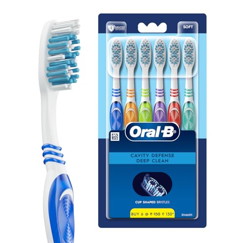 Oral-B Cavity Defense Soft Manual Toothbrush For Adults, Soft Bristles, Removes Bacteri…