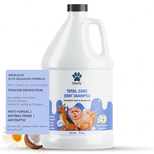 Bscly Total Care Dog Shampoo 1000ml | Anti Tick & Flea Shampoo for Dogs | Anti-Itch, An…