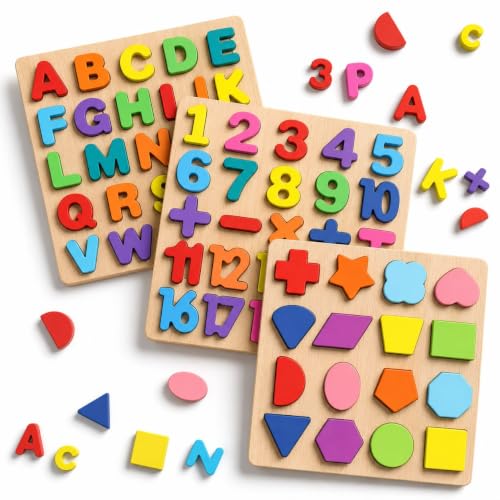 Novo Baby Wooden Learning Educational ABCD Board for Kids, Activity Toys for Toddlers &…
