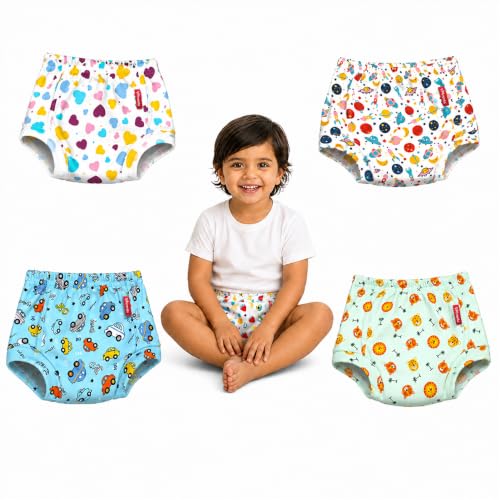 VParents Padded Underwear for Babies and Toddlers with 3 Layers of Cotton Padding Potty…