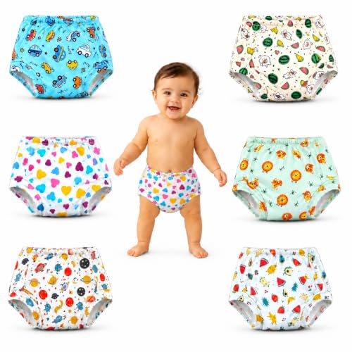 VParents Padded Underwear for Babies and Toddlers with 3 Layers of Cotton Padding Potty…