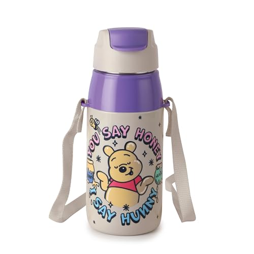 CELLO Kidzbee Era 400 Insulated Kids Water Bottle 400 ml, Off White | 3D Touch & Feel H…