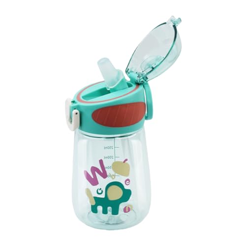 Attro Sippy Kids 400ml Water Bottle with Fliptop Lid & Straw Kids Bottle ML Mention for…