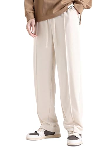 GRECIILOOKS Men's Lycra Cargo Track Pants – Loose Fit Joggers for Men | Korean Style Tr…