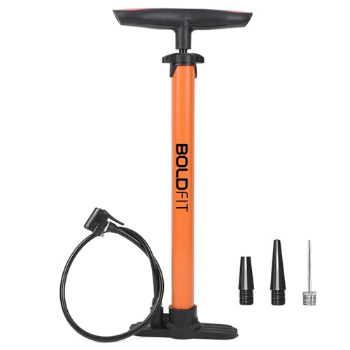 Boldfit Bicycle Pump Long Cycle Pumps for Bicycle and Bike Tyre Football Air Pump with…