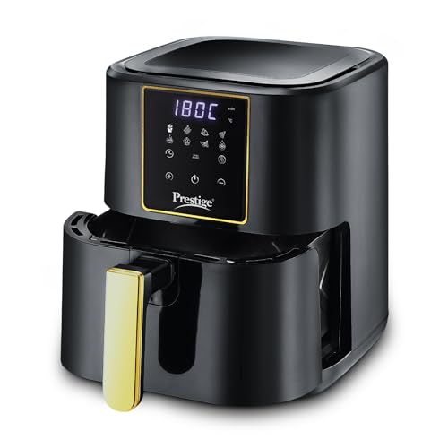 Prestige Nutrifry 4.5L Digital Air Fryer| 80% less Oil Consumption | 8 Preset Menu | Fr…