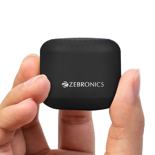 ZEBRONICS Pixie Portable Speaker, 5 Watts, Supports Bluetooth, TWS Function, mSD, Compa…