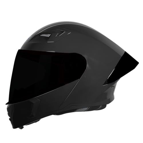 Steelbird SBA-20 7Wings ISI Certified Flip-Up Helmet with Black Spoiler for Men and Wom…