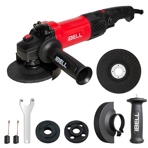 iBELL IBL AG10-06 Heavy Duty Angle Grinder | 1100W Motor | Variable Speed | 100mm Disc…