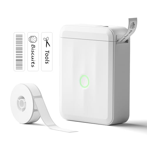 NIIMBOT D110 Mini Label Printer for Home/Office/School, 0.5 Inch (White)