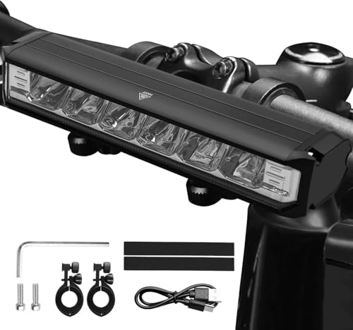 Linist Super Bright Bicycle Light | 1800 Lumen USB Rechargeable Bicycle Light | Aluminu…