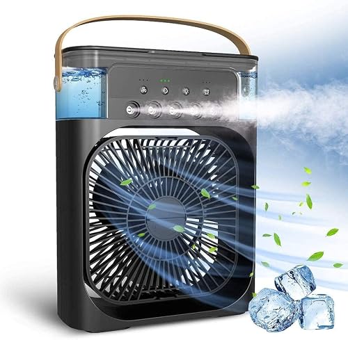 Drumstone (𝐄𝐱𝐥𝐮𝐬𝐢𝐯𝐞 𝟐𝟎 𝐘𝐞𝐚𝐫𝐬 𝐰𝐚𝐫𝐫𝐚𝐧𝐭𝐲) Portable Mini Air Cooler Fan with Evaporative Co…