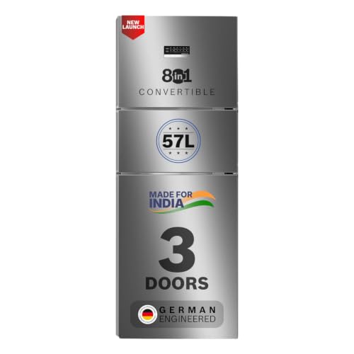 Bosch 302L, 3 Star, MaxFlex Convert Frost Free Triple Door Refrigerator | 8-in-1 Conver…