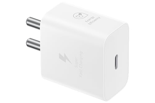 Samsung Original 25W USB Type-C Travel Adaptor Without Cable for Google Pixel, Xiaomi,…
