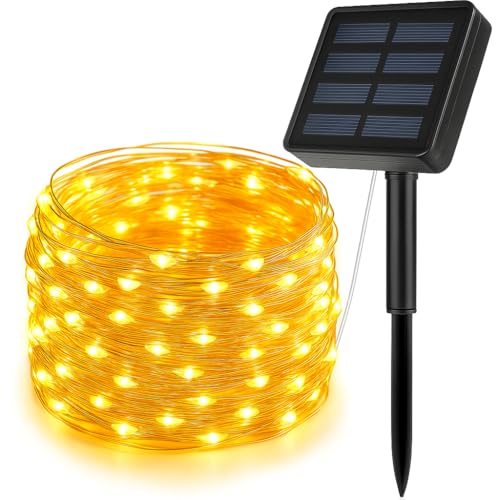 CBK Solar Fairy String Light 200 LEDs 22 Meter Inbuilt Rechargable Batery IP65 Waterpro…