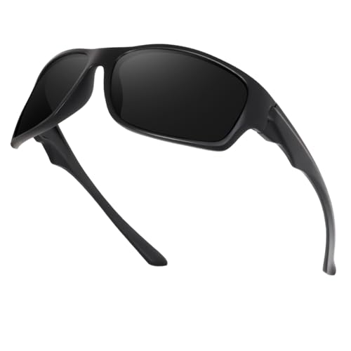 Dervin UV Protected Polarized Sports Sunglasses for Men and Women Driving Cycling Fishi…