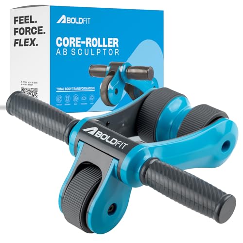 Boldfit Abs Roller for Men & Women Premium Ab Wheel Roller Stomach Abs Roller for Home…