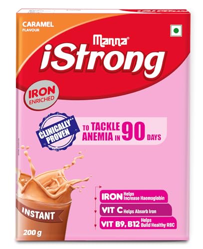 Manna iStrong Nutrition Drink Iron Supplement for Women, Clinically Proven to fight Ane…