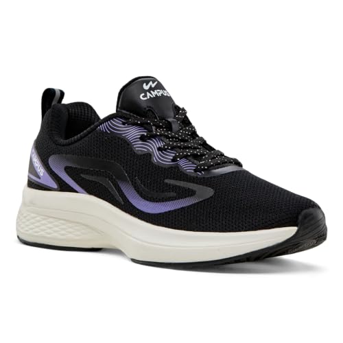 Campus Women's Siren Running Shoes BLK/Purple - 8UK/India