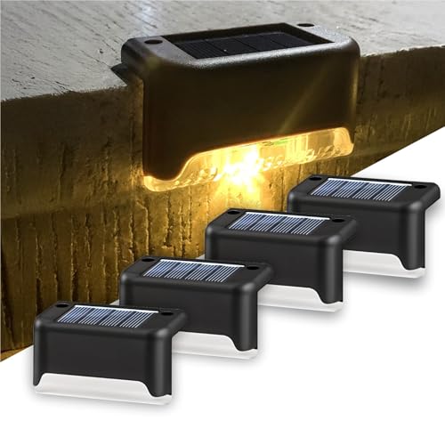 BTAG Solar-Powered Deck Light – IP65 Waterproof LED Step, Stair, Fence & Railing Light…
