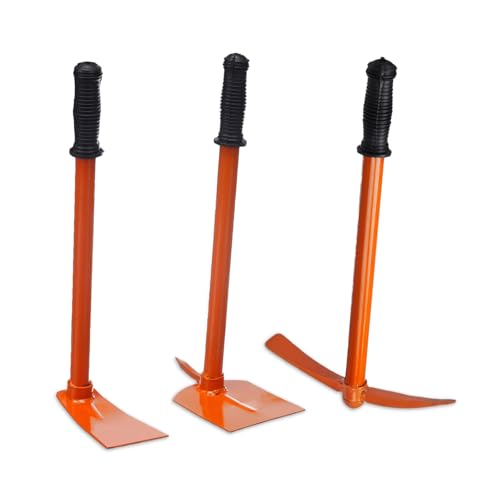 Amazon Brand - Solimo 3-Piece Garden Tool Set | Big Shovel, Cultivator & Weeder | Terra…
