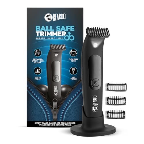 BEARDO Ball Safe Trimmer For Men|Fast Charging Trimmer For Intimate Parts, Beard, Body|…