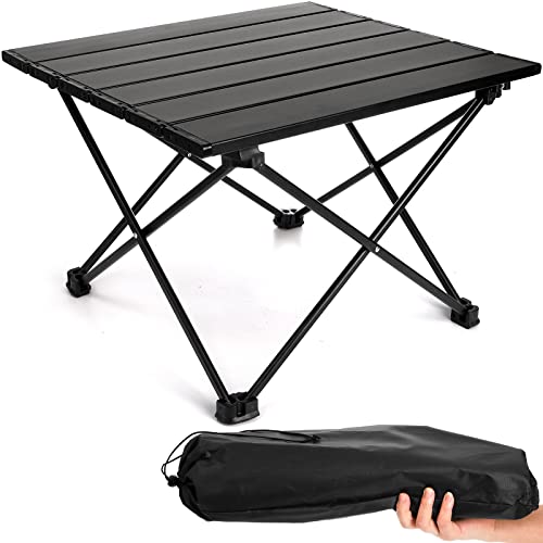 Dhadh Camping Table Folding Beach Side Tables Outdoor Lightweight Aluminum Camping Tabl…