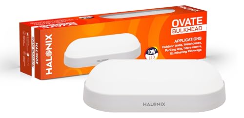 Halonix Polycarbonate 10W wall Lamp LED Oval Shape Outdoor Bulkhead|Outdoor Light Water…