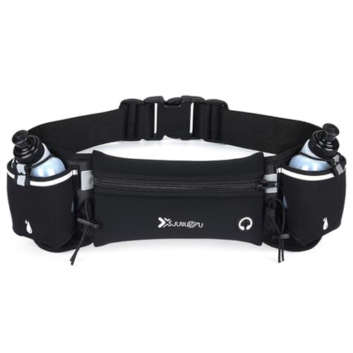 Proberos Running Belt with Dual Water Bottles, 7-Inch Phone Waist Pack