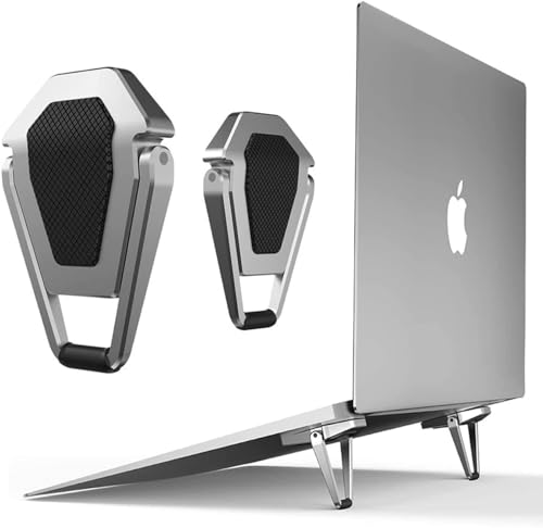 EDNITA Mini Laptop Stand for Desk | Portable Metal PC Desk Stand, Aluminium Cooling Pad…