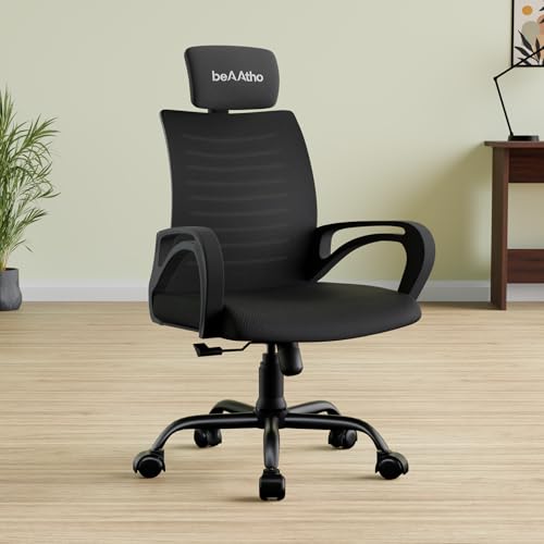 beAAtho® Verona Mesh High Back Ergonomic Office Chair with 3 Years Limited Warranty - A…