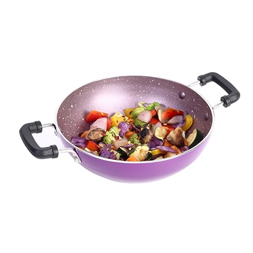 Wonderchef Venice Mini Kadhai | Pure-Grade Virgin Aluminium | PFOA Free Non-Stick Coati…