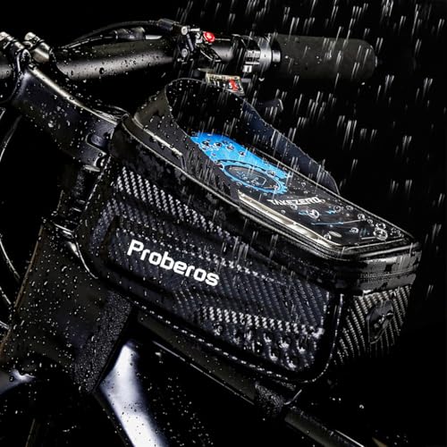 PROBEROS® Bicycle Storage Bag with 6.8'' Waterproof TPU Touch Screen | 6.8'' Waterproof…