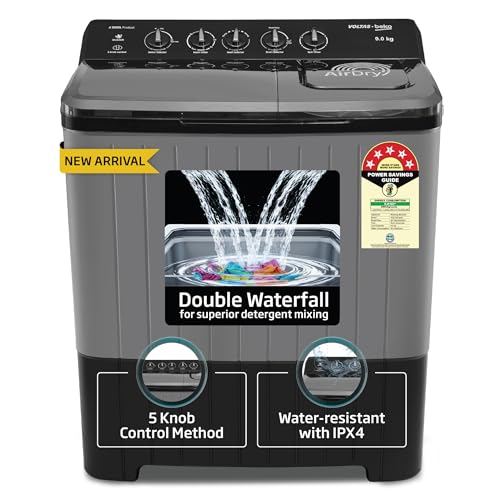 Voltas Beko, A Tata Product 9 Kg 5 Star Semi-Automatic Top Loading Washing Machine (WTT…