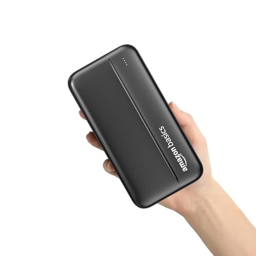 Amazon Basics 20000 mAh Power Bank | 22.5W Fast Charging | Dual Output & Input | Charge…