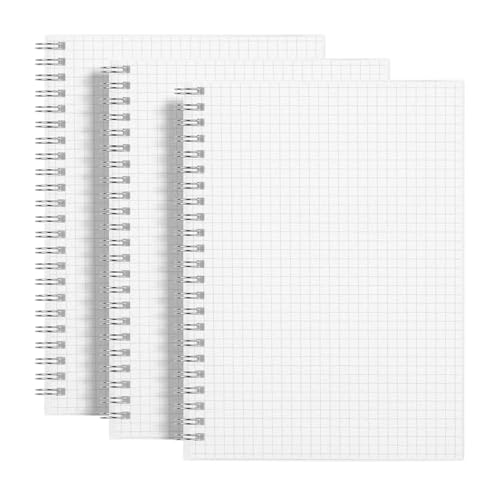 amazon basics Graph Paper Notebook | A5 Graph Grid Spiral Notebooks | 480 Pages, 100 GS…