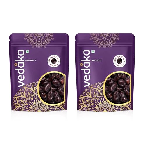 Amazon Brand - Vedaka Fard Dates | 1 Kg | 500 g x Pack of 2 | Omani Khajoor/Khajur | Pr…