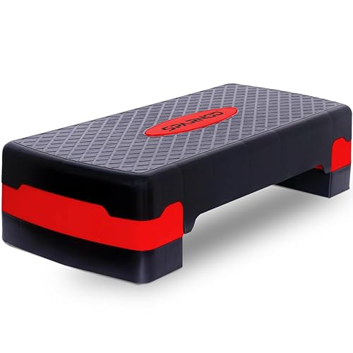 Sparnod Fitness SAS-1000 Aerobic Gym Stepper for Exercise at Home, Adjustable Height, A…