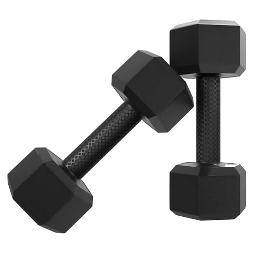 Star X 5 kg Pair of PVC Hexa Dumbbell, Home Gym Strength Training equipments, Forearm S…