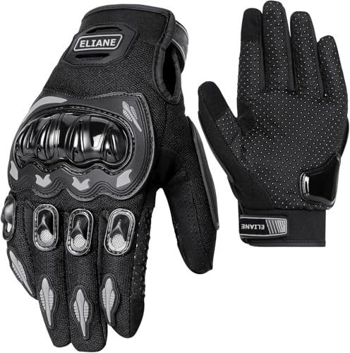 Eliane RG3 Full Finger Bike Riding Gloves with Touch Screen Protective Knuckle Breathab…