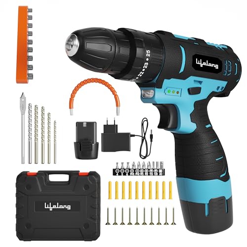 Lifelong 12V Cordless Drill Machine For Home Use|Cordless Screw Driver Machine|2-Speed,…