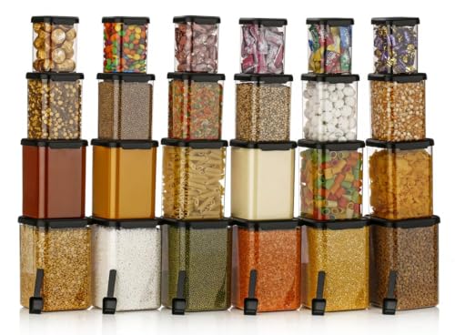 flymore Plastic 1400Ml Airtight Containers Set For Kitchen Storage And Containers Box F…