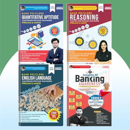 Topic wise Chapter wise Solved Papers For Bank PO & Clerk/IBPS/ SBI Bank Po/Clerk Preli…
