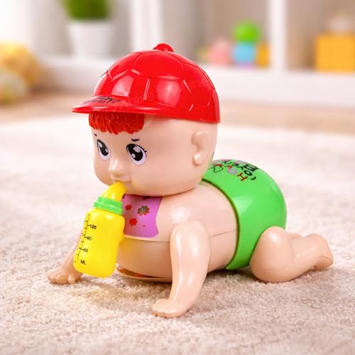 Toyshine Battery Powered Cute Adorable Crawling Baby with Dazzling Lights and Dynamic S…
