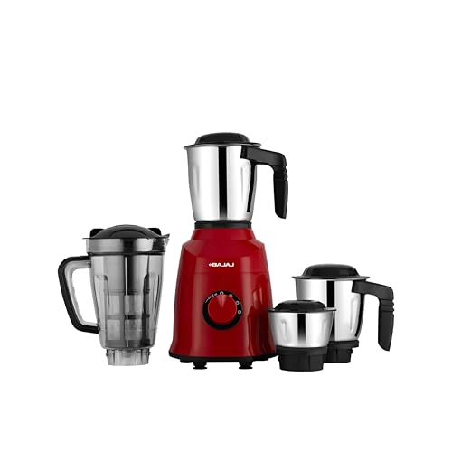 Bajaj Military Series Rex 750W 4 Jar Mixer Grinder | DuraCut Blades | 2-In-1 Function B…