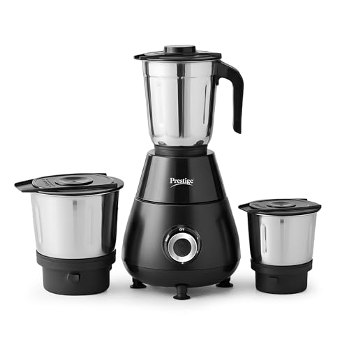 Prestige Apex 500 Watt Mixer Grinder with 3 Stainless Steel Jars | Super Efficient SS B…