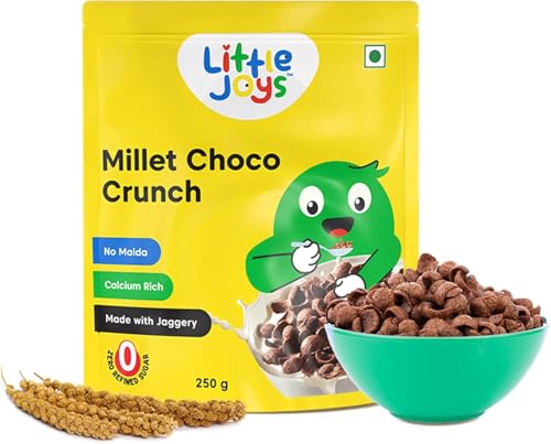 Little Joys Millet Choco Crunch | Healthy Breakfast Cereal for Kids | Made with Ragi, J…